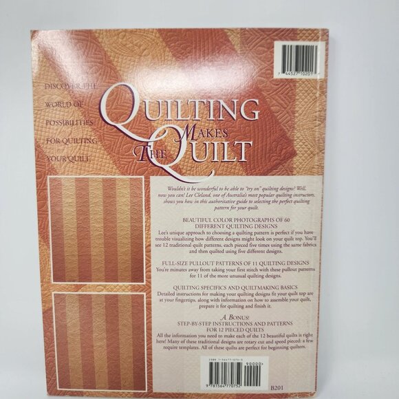 Quilting Makes The Quilt By Lee Cleland Paperback Book - Picture 2 of 13